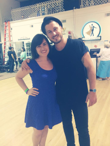 Dance fantasy achieved: meeting Val from Dancing with the Stars in 2014 (I even got to dance with him -- well, in the same room as him!)