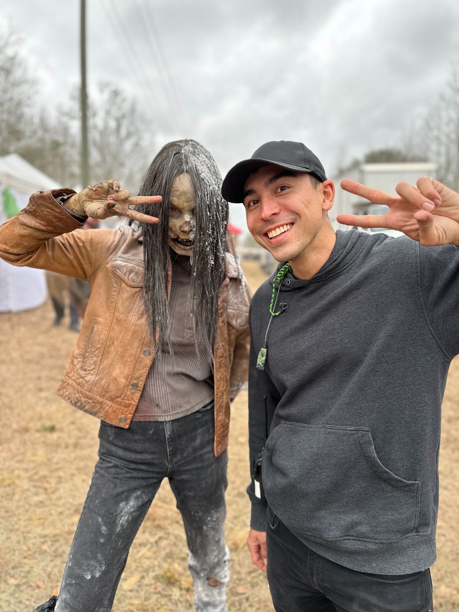 Emily Brinks as Serena Otto on set of "Fear the Walking Dead"