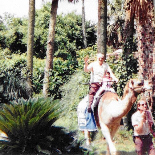 #TBT to that time when Little Em was very excited about riding a camel at the zoo.